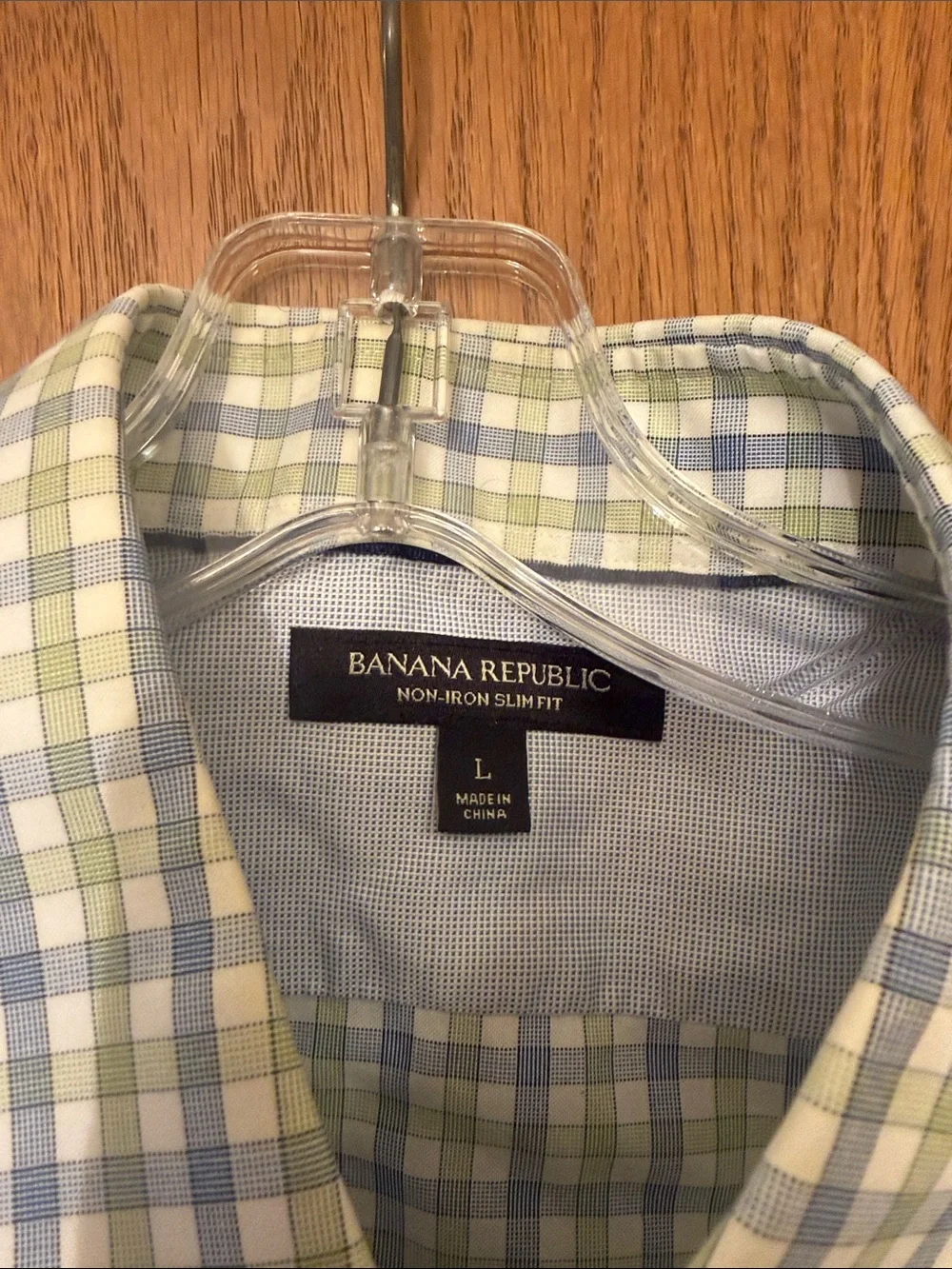 4 Banana Republic Men's Plaid Button-Down Shirt - Blue, Light Green, Pink, White